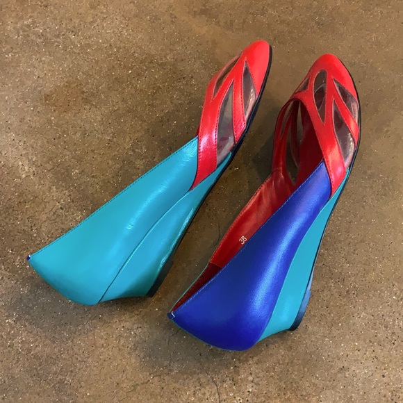 Brightly colored kitten wedge heels from Office - Picture 4 of 4